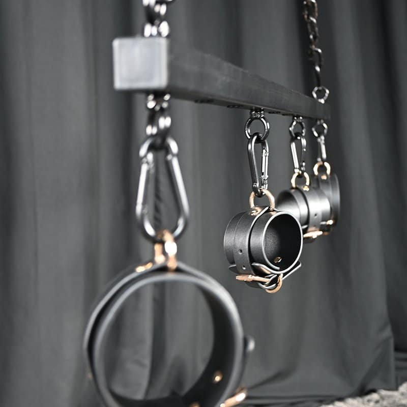 BDSM Bondage gear Steel Pillory straight-line type Limb restraints - Image 8