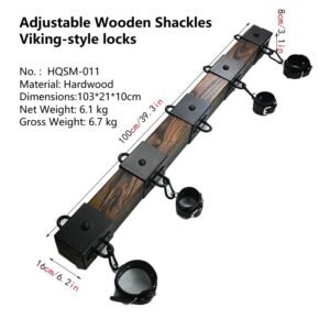SM Adjustable Wooden Shackles