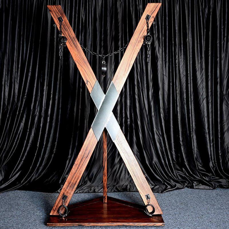 BDSM Wooden St. Andrew's Cross X-frame - Image 3