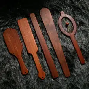 Hardwood-BDSM-spanking-paddle-sting-thud-control